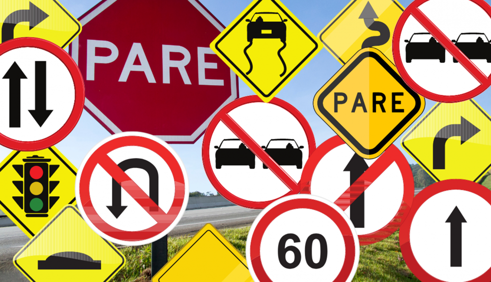 Você sabe o que significam as cores das placas de trânsito?